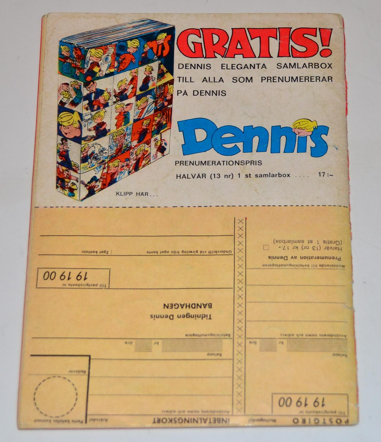 Dennis No. 13 1969 #FR#