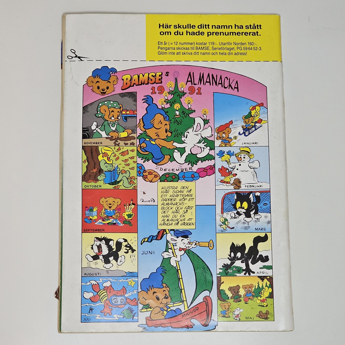 Bamse Nr 12 1990 #FN# + Bilaga