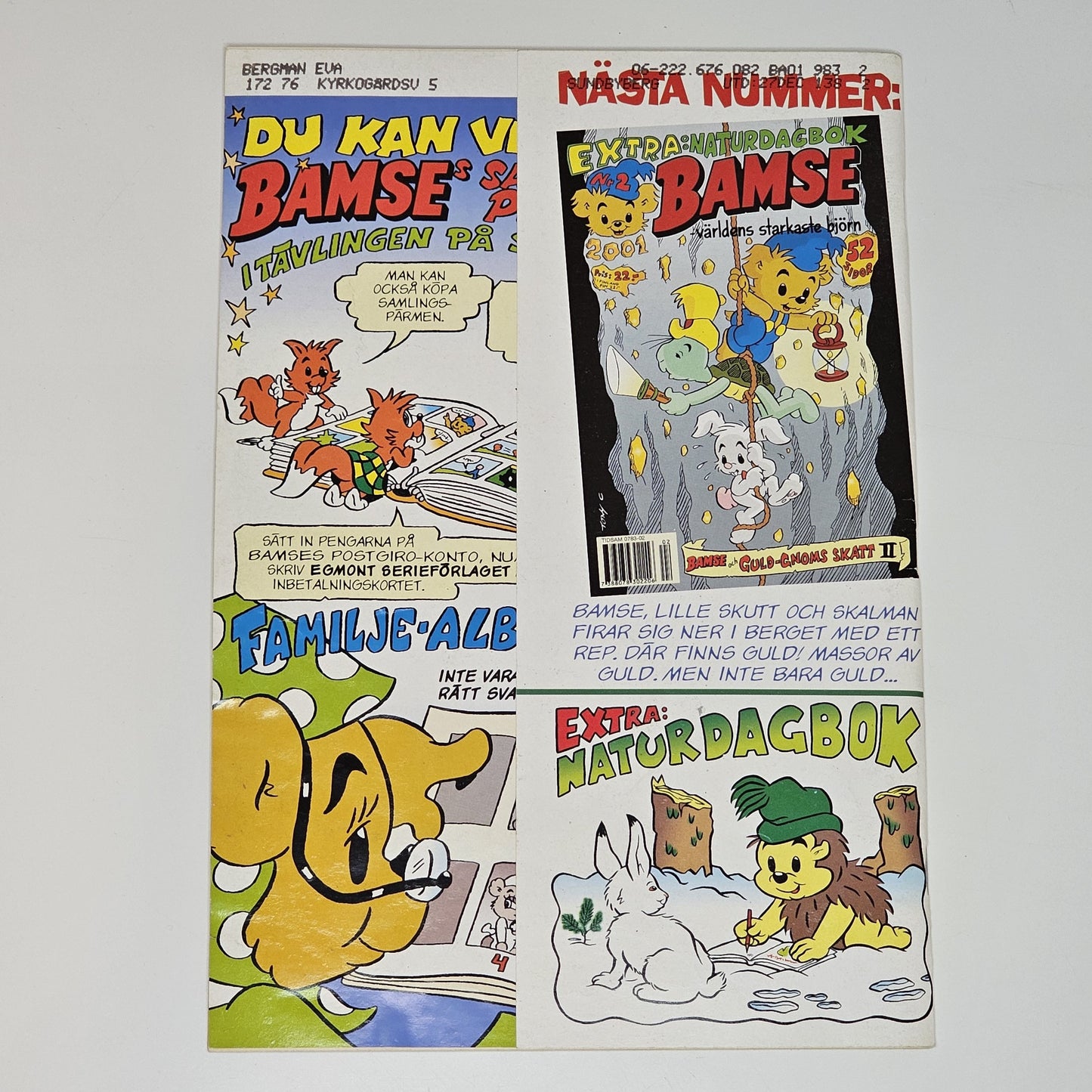 Bamse Nr 1 2001 #FN#