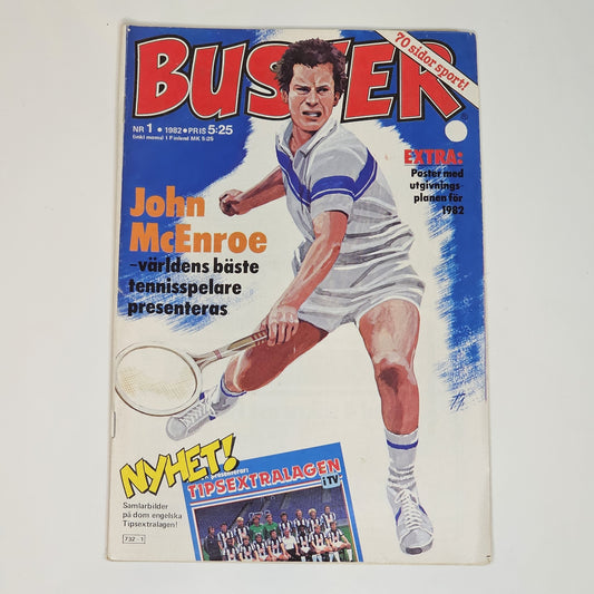 Buster Nr 1 1982 #VG# + Bilaga