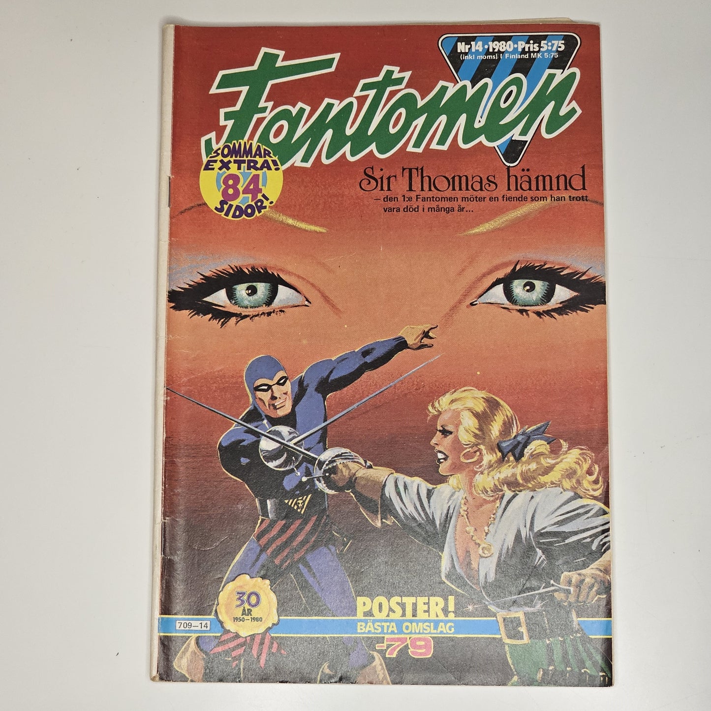 Fantomen Nr 14 1980 #VG# + Bilaga