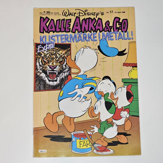 Kalle Anka & Co Nr 17 1986 #FN# + Reklambilaga