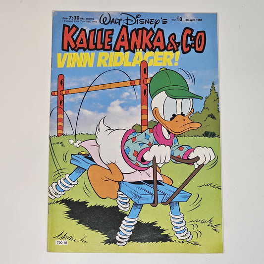 Kalle Anka & Co Nr 18 1986 #VG#