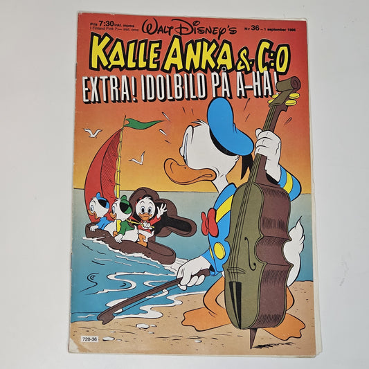 Kalle Anka & Co Nr 36 1986 #VG# + Reklambilaga