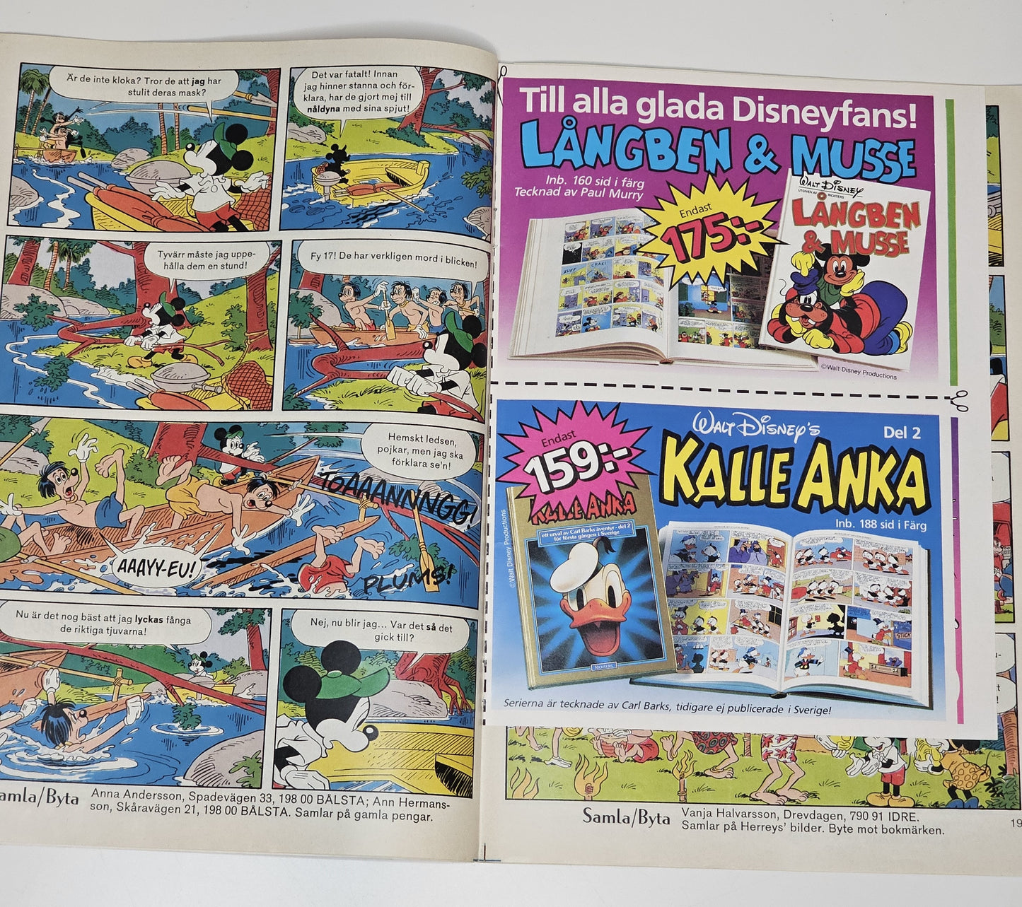 Kalle Anka & Co Nr 38 1986 #FN# + Reklambilaga