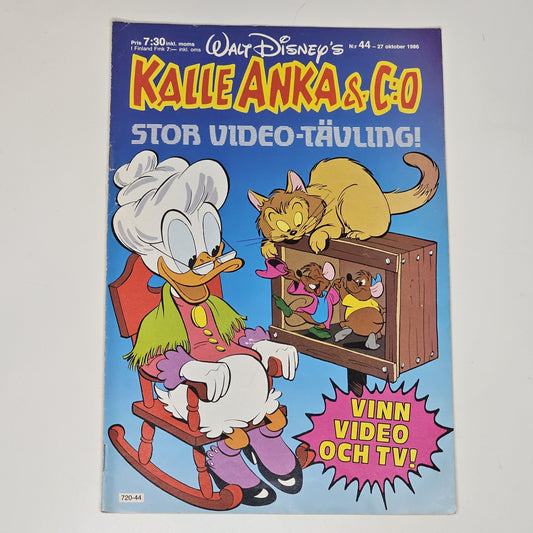 Kalle Anka & Co Nr 44 1986 #FN# + Reklambilaga