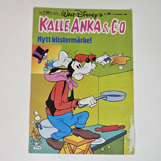 Kalle Anka & Co Nr 46 1986 #VG# + Reklambilaga (LEGO)