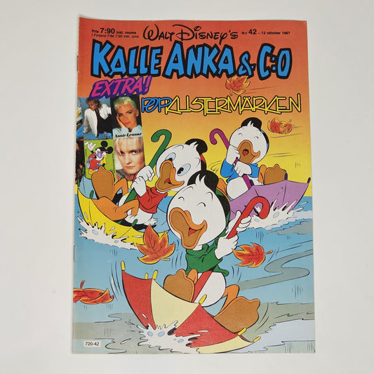 Kalle Anka & Co Nr 42 1987 #VG# + Reklambilaga