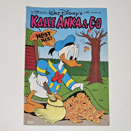 Kalle Anka & Co Nr 43 1987 #FN# + Reklambilaga