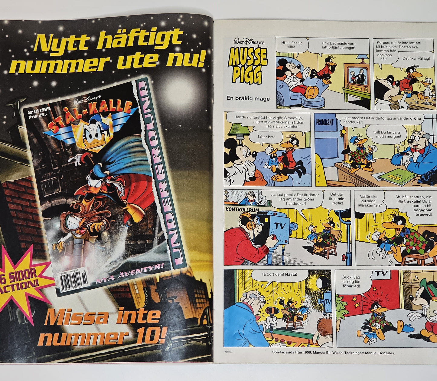 Kalle Anka & Co Nr 40 1999 #VG#