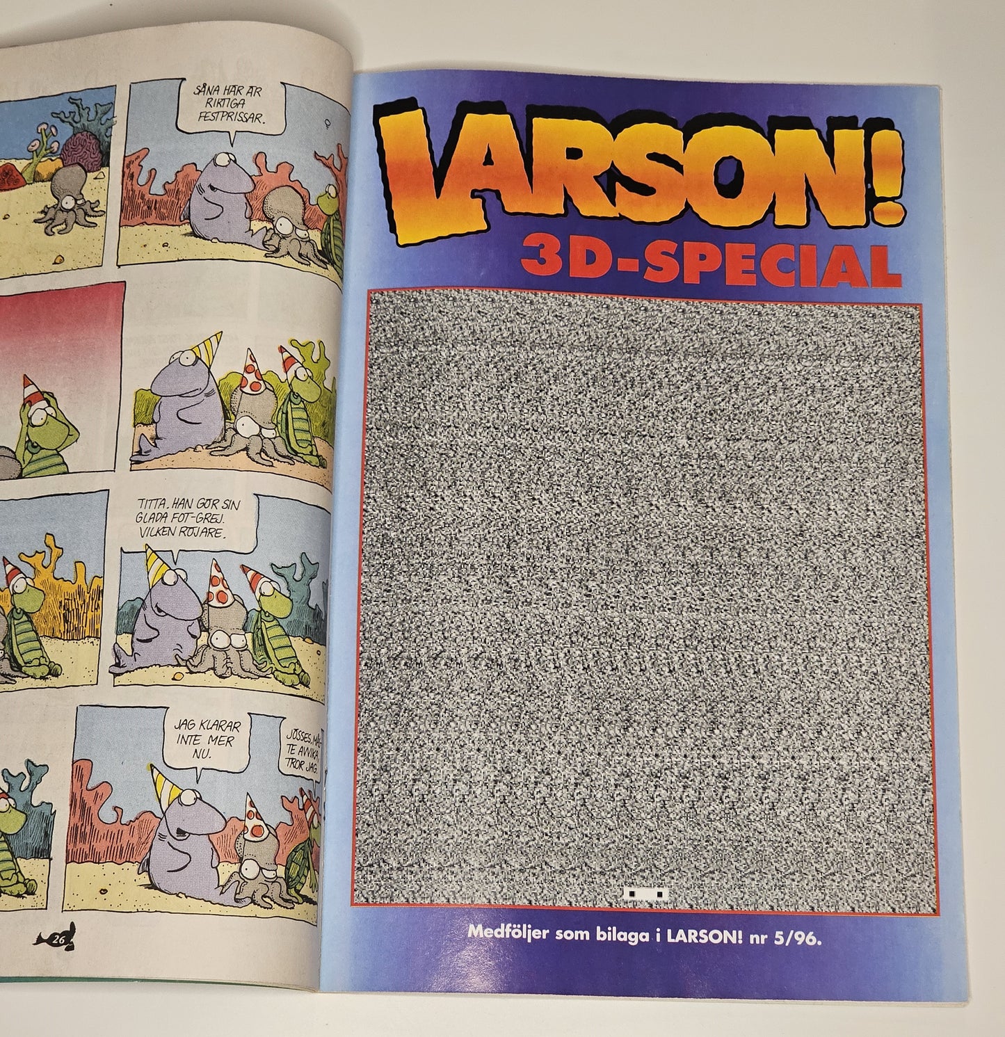 Larson! Nr 5 1996 #VG# + Bilaga (3D-Special)