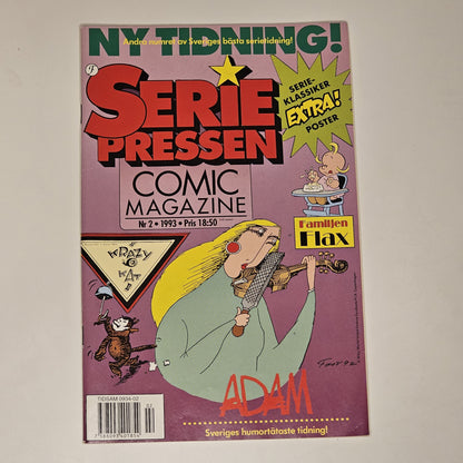 Seriepressen Nr 2 1993 #VF# + Affisch